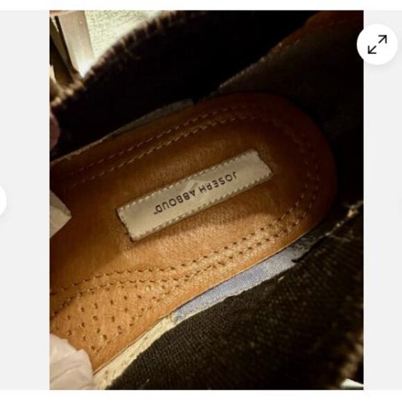 Joseph Abboud Beige Suede Chelsea Ankle Boots Leather Men Size 12 - Picture 7 of 10